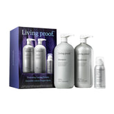 Living Proof lasting volume kit shampoo bottle boosts root lift and fullness.