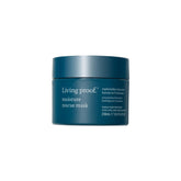 Living Proof Moisture Rescue Mask bottle demonstrates deep hydration for silky hair