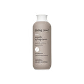 Living Proof No Frizz Smooth Styling Cream bottle promotes frizz control and shine