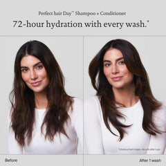 Living proof Perfect Hair Day Shampoo lather close-up highlights luxurious cleansing and shine.