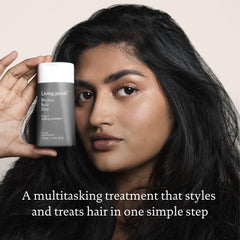 Living Proof PhD 5-in-1 styling treatment texture appears creamy for conditioning