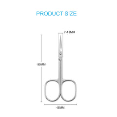 LIVINGO Premium manicure scissors curved tip precision for accurate cuticle trimming