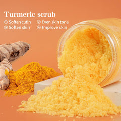 LIYALAN turmeric scrub with sea salt offers deeper cleansing and renewal.