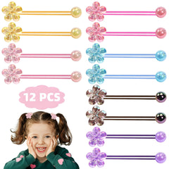 LIYAZHIL purple camellia beads add stylish, gentle hold to light hair.