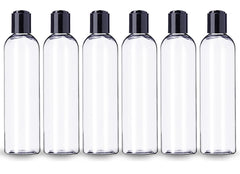 ljdeals 8 oz clear bottle with disc top cap for easy dispensing