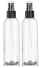 ljdeals 8 oz clear bottle with black mist sprayer for consistent misting