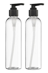 ljdeals 8 oz clear plastic bottle with pump for easy dispensing and mess-free use