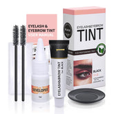 LLNNOVUE eyelash color kit bottle close-up for salon-quality black lashes at home