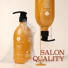 L LUSETA Manuka Honey Set box showing both shampoo and conditioner.