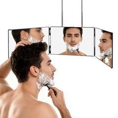 LMZNXCZ 3-Way Mirror back view for precise back-of-head inspection.