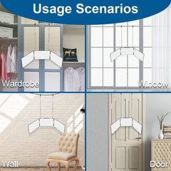 LMZNXCZ aluminum retractable hooks enable versatile hanging options.