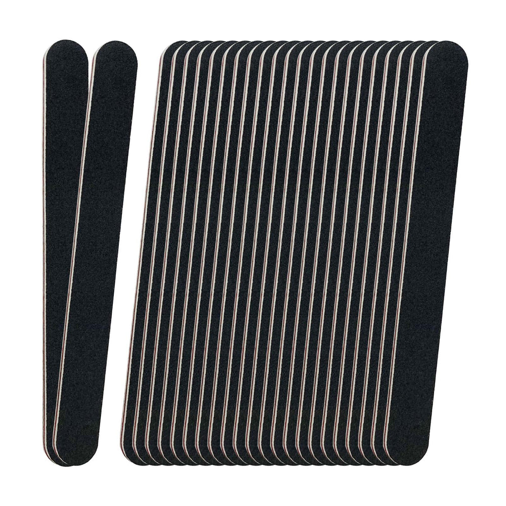LNAUJS 24-pack emery boards bundle, durable wear-resistant filing for nails.