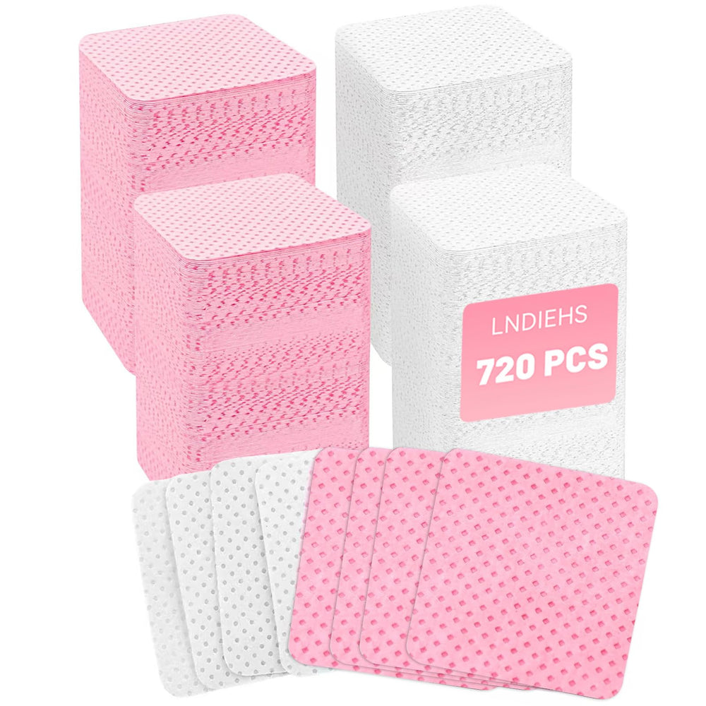 LNDIEHS lint-free nail wipes full pack for polish application and removal.