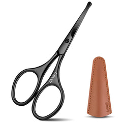 Lobodt 4.1-inch round-headed scissors blade close-up for precise trimming