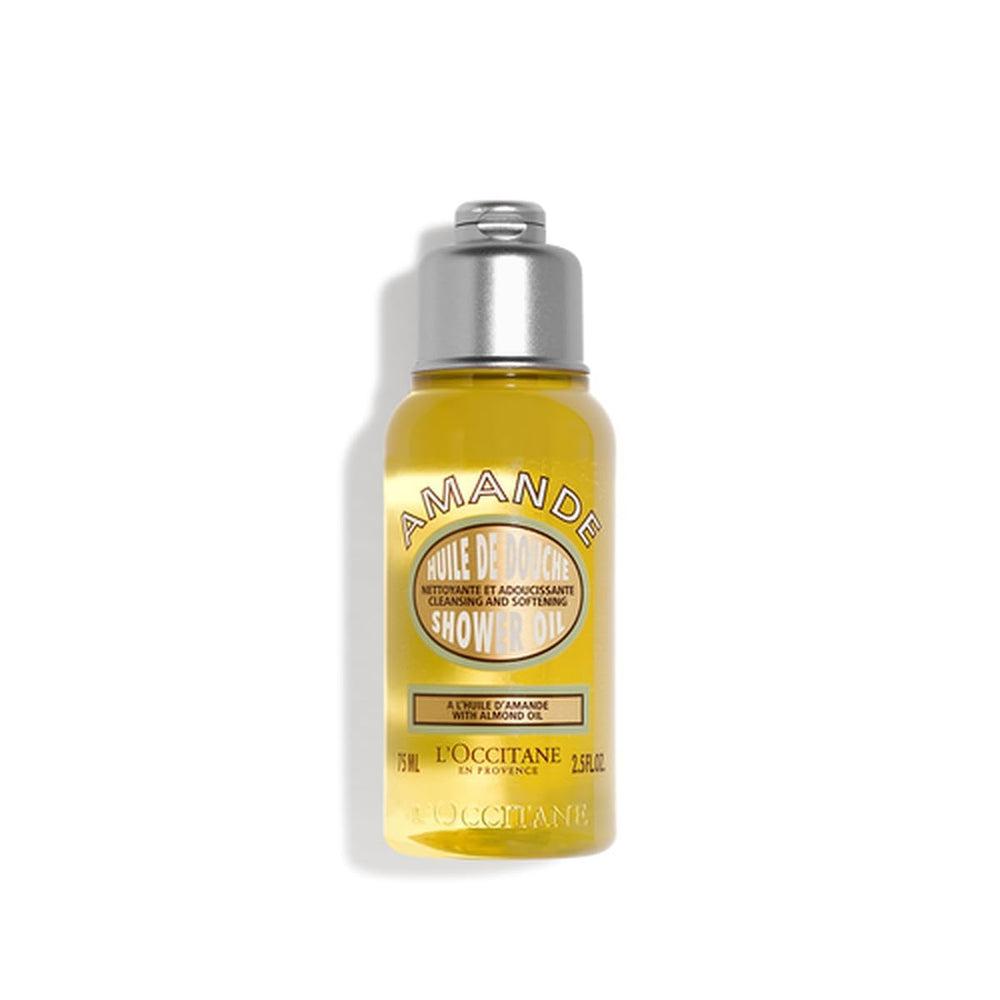 L'Occitane Aceite de ducha de almendra: botella en primer plano para experiencia nutritiva