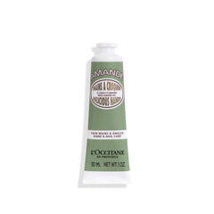L'OCCITANE Almendra crema de manos, enfoque frontal, hidratación suave para todo el día.