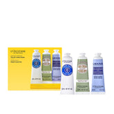 L'Occitane Almond Delicious Hands cream tube delivers rich hydration for dry skin.