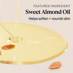 L'Occitane Almond Delicious Shower contains Provence almond oil for skin care ritual.