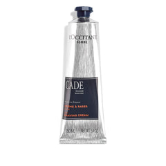L'OCCITANE Cade shaving cream in rich foam for a smooth close shave.