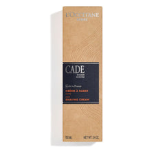 L'OCCITANE Cade cream lathers on skin to soften beard hair for easier shaving.