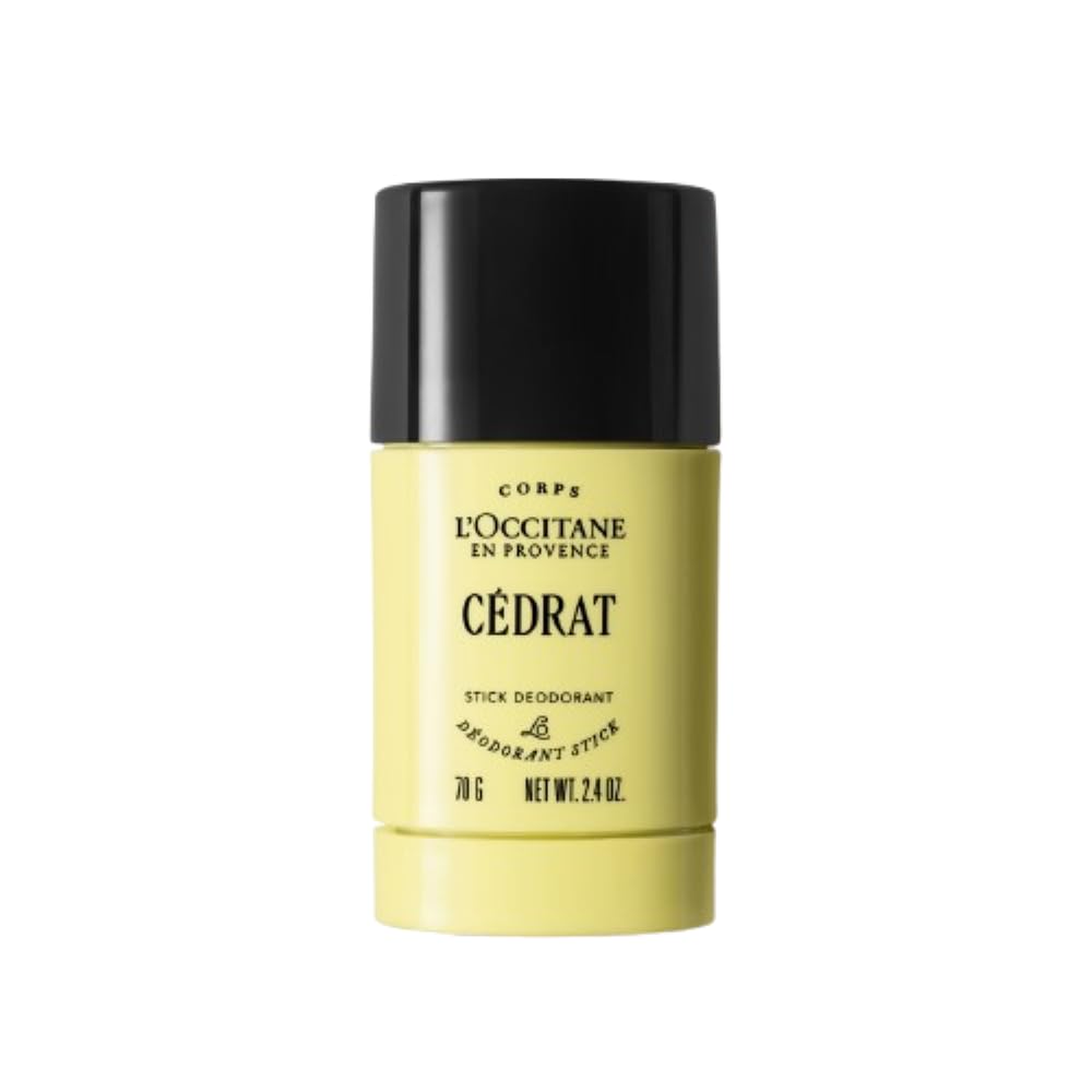 L'Occitane Eau de Cedrat stick deodorant packaging for everyday use and odor control.