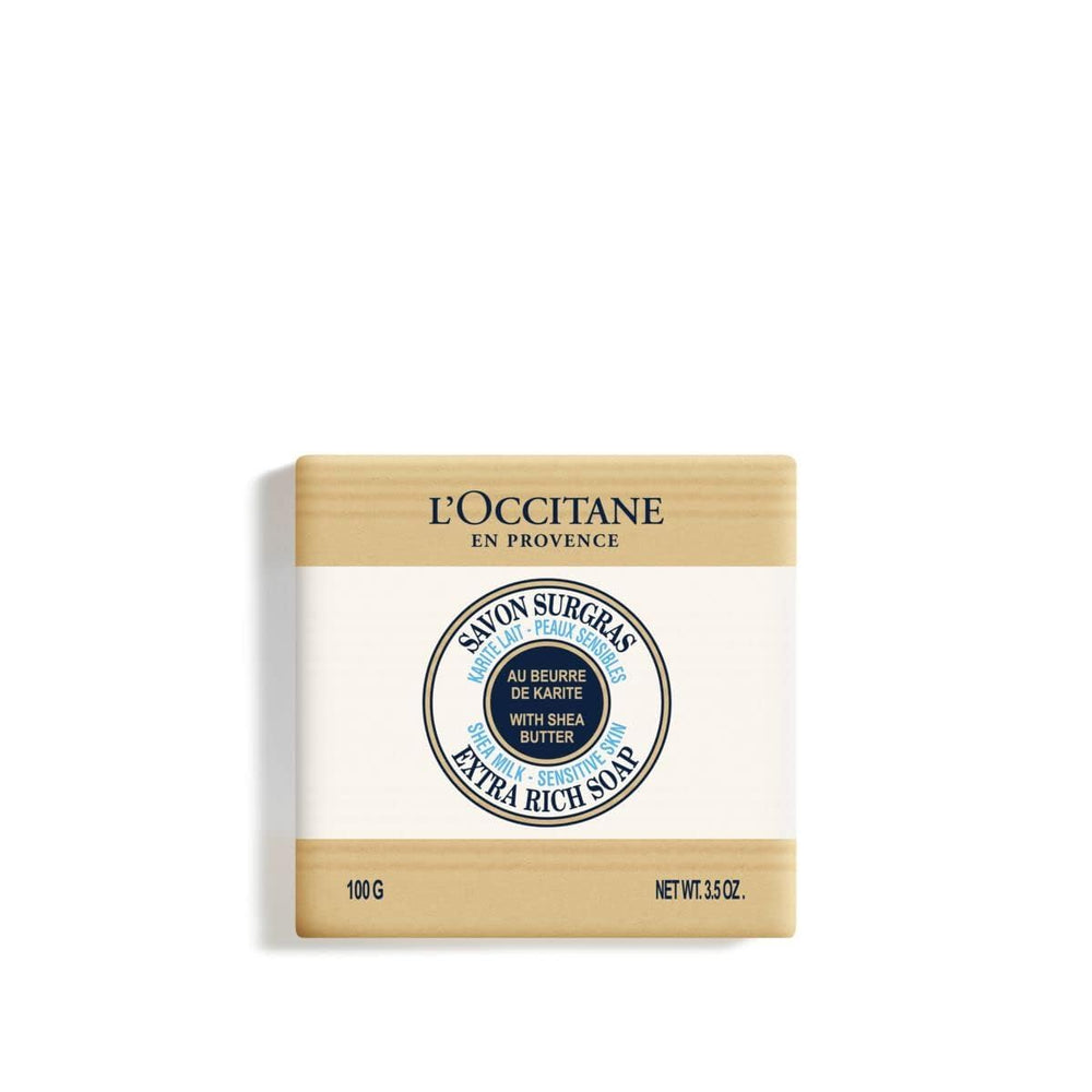 L'OCCITANE jabón leche de shea para piel sensible, suaviza al ducharse