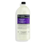 L'Occitane lavender bath refill bottle for a relaxing, scented soak.