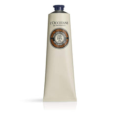L'Occitane foot balm jar shows rich texture for dry feet.