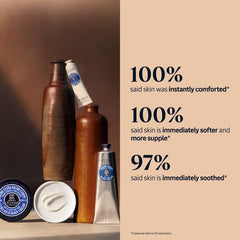Loccitane Shea Butter Ultra Rich Body Cream application on arm demonstrates quick absorption