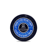 Loccitane Shea Butter Ultra Rich Body Cream jar shows its rich formula for dry skin