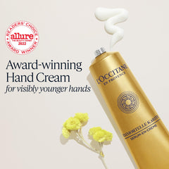 L'Occitane Youth Hand Cream dispensing pump enables easy, mess-free application