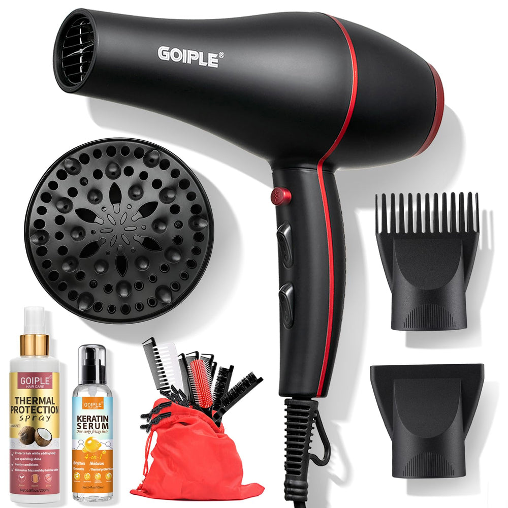 Lockmio 21Pcs professional hair dryer kit for fast, even drying.
