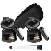 Lockmio root cover-up powder for hairline creates a fuller, defined look.