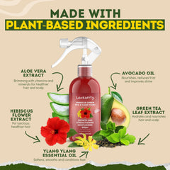 Extractos de té verde e hibisco de Locsanity listos para el cuidado capilar.