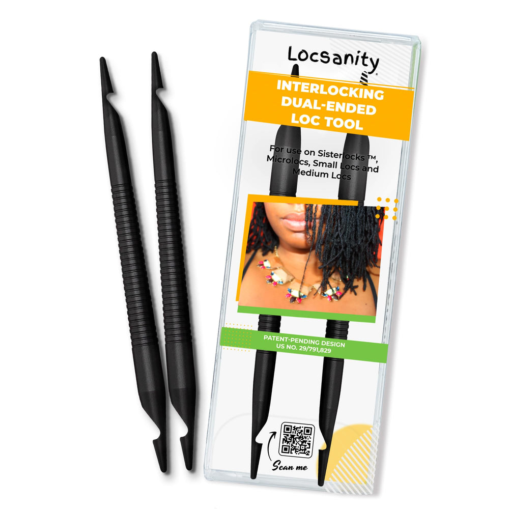 Locsanity interlocking tool dual-ended small end for microlocks ensuring precise parting.