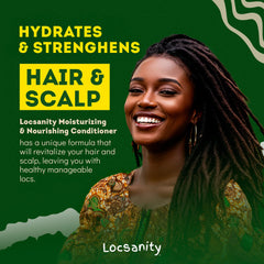 Locsanity Rosewater Peppermint lavado suave deja sensación fresca sin residuos.