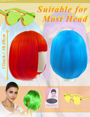 LOHO MAGICA neon green wig for playful cosplay.