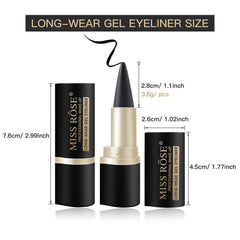 LOKFAR delineador gel negro mate textura suave facilita la aplicación