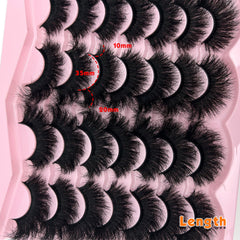 Loladook Mink Lashes 3D volume 20mm lashes add fullness and definition.