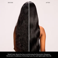 Lolavie Heat Protection 450°F on strands helps style without heat damage.