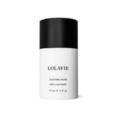 LolaVie Sculpting Paste bottle front shows flexible hold for styling.