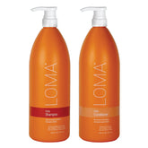 LOMA Daily Shampoo bottle front highlighting organic ingredients for daily use