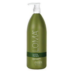LOMA Nourishing Shampoo bottle front view highlighting sulfate-free formula for healthy hair.