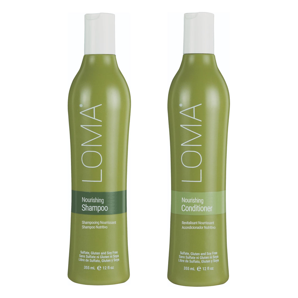 LOMA Nourishing Shampoo bottle with gentle sulfate-free cleanse for color-treated hair.