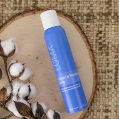 Loma Aroma blend of orange, tangerine and cranberry pear enhances scent during styling.
