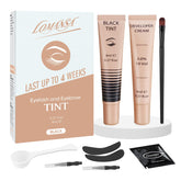 Lomansa kit de tinte para pestañas y cejas 8ml, empaque listo para usar.