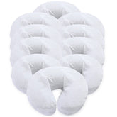 London Linens pack10 flannel face cradle cover close-up shows soft, durable fabric for spa use