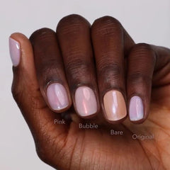 LONDONTOWN Illuminating Nail Concealer Bare shade on a swatch for nude finish.