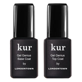 LONDONTOWN Gel Genius Base Coat bottle offers fast-drying, long-wearing foundation.