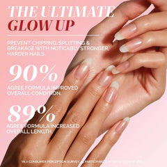 LONDONTOWN Luxe Length Nail Gloss packaging highlights celery-seed-lipid-complex.